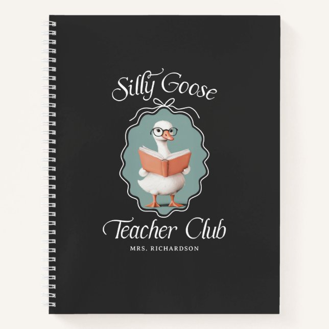 Cuaderno Club de profesores personalizados y aburridos (Anverso)