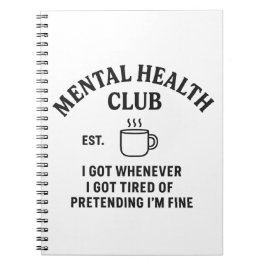 Cuaderno Club de Salud Mental - Portátil Espiral / Diario