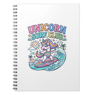 Cuaderno Club de Surf Unicornio
