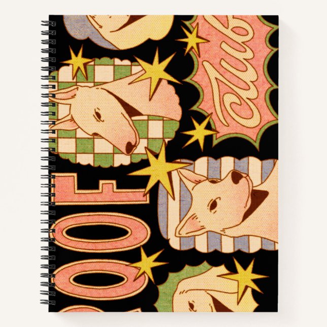 Cuaderno Club de techo / Ilustraciones de perro (Anverso)