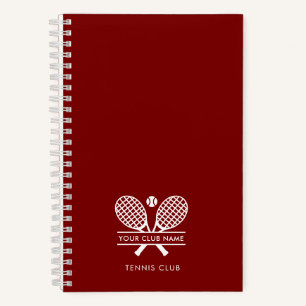 Cuaderno Club de Tenis Moderno Nombre Equipo Entrenador