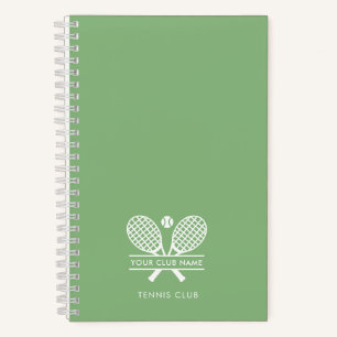 Cuaderno Club de Tenis Moderno Nombre Equipo Entrenador Alg