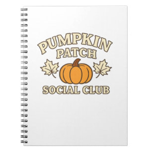 Cuaderno Club Social de Parche de Calabaza - Acogedor estét