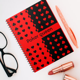 Cuaderno Clubes, espadas, corazones, diamantes - reina de p