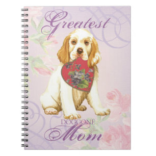 Cuaderno Clumber Spaniel Heart Mom