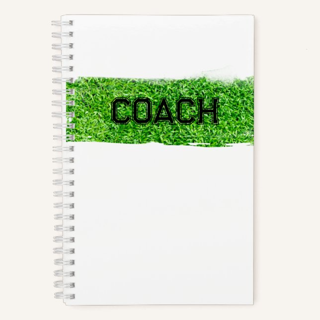 Cuaderno COACH Deportes modernos de Grass Turf (Anverso)