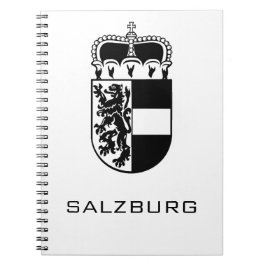 Cuaderno Coat of Arms of Salzburg Monochrome Fine Art