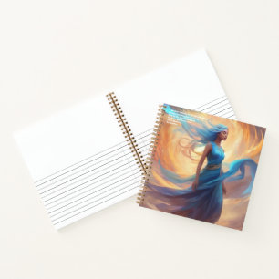Cuaderno Cobertura dura de reflexión positiva
