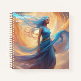 Cuaderno Cobertura dura de reflexión positiva