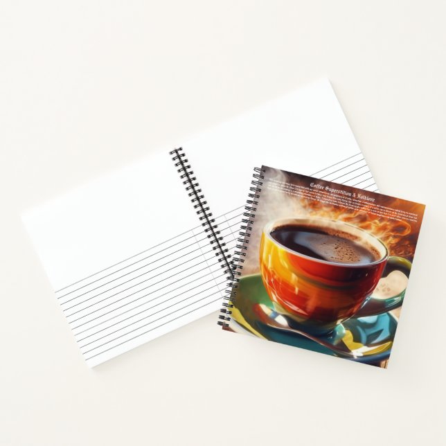 Cuaderno Cobertura dura del café (Interior)
