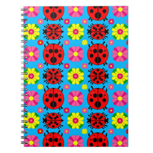 Cuaderno Coccinelas Coloridas y Flores