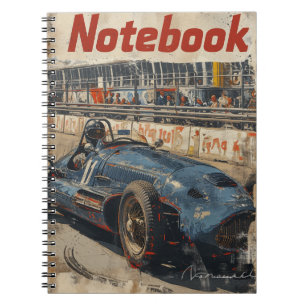 Cuaderno Coche de Carreras de época