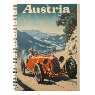 Cuaderno Coche de Carreras de época en Austria