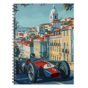 Cuaderno Coche de Carreras de época en Lisboa