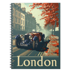 Cuaderno Coche de Carreras de época en Londres