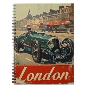 Cuaderno Coche de Carreras de época en Londres