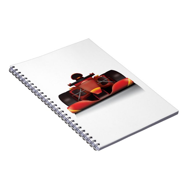 Cuaderno Coche de Carreras roja (Lado Derecho)