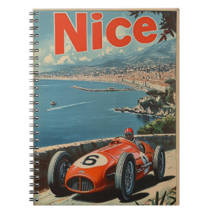 Cuaderno Coche de Carreras vintage en Niza