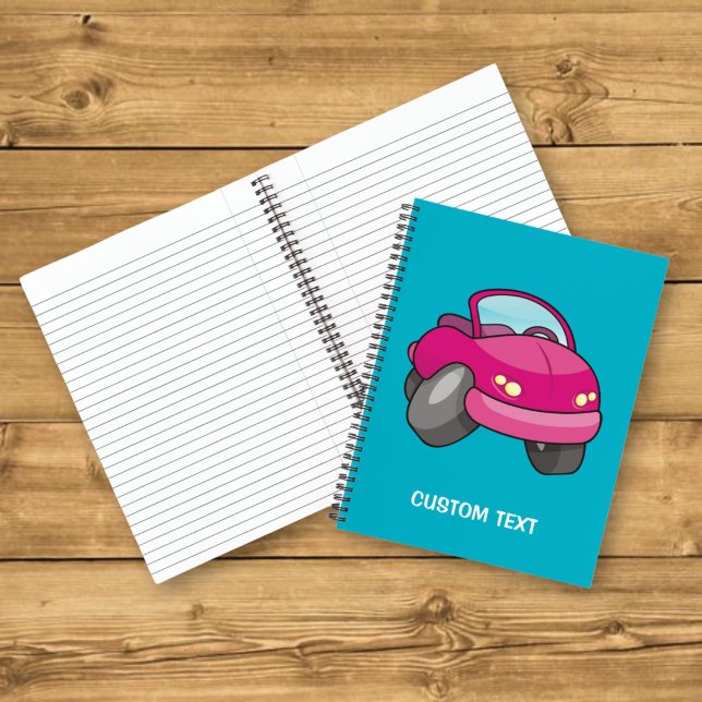 Cuaderno Coche de dibujos animados rosa (Subido por el creador)
