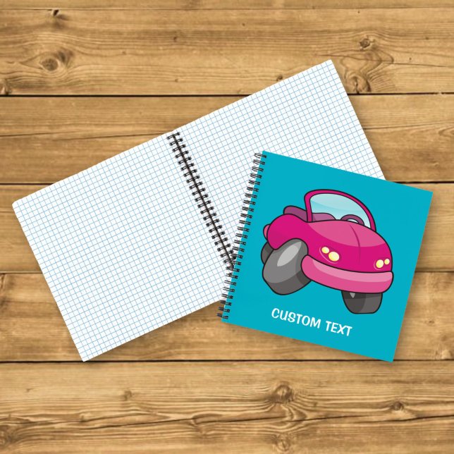 Cuaderno Coche de dibujos animados rosa (Subido por el creador)