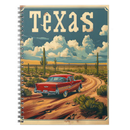 Cuaderno Coche de época del desierto de Texas