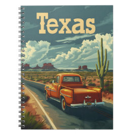 Cuaderno Coche de época del desierto de Texas