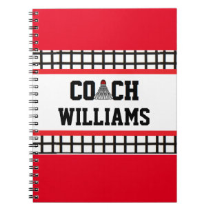 Cuaderno Coche del bádminton - personalizado