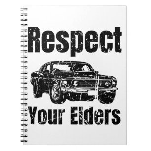 Cuaderno Coche divertido - Vintage Respeta a tus mayores Cl
