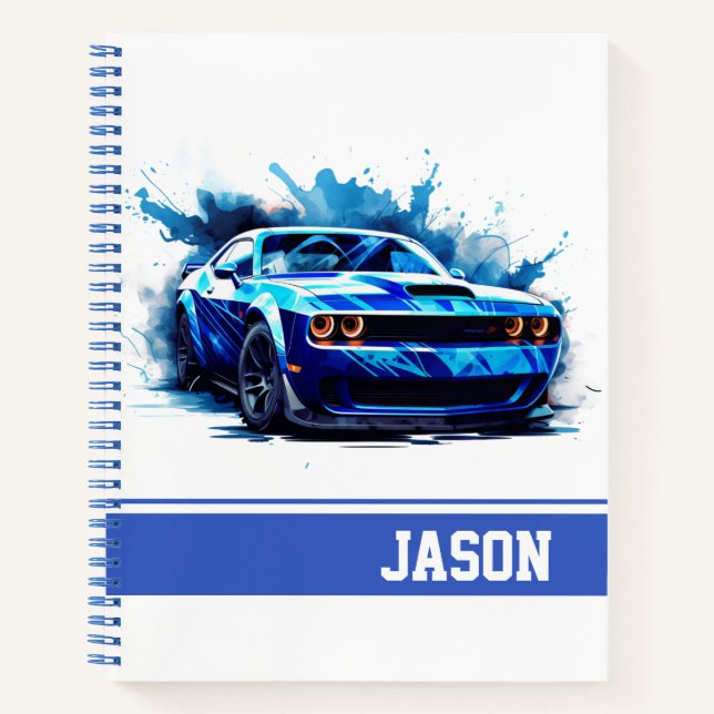 Cuaderno Coche Musculoso (Anverso)