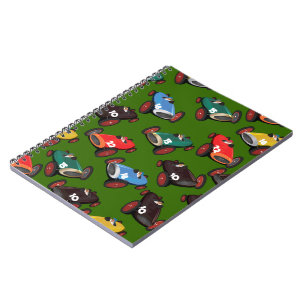 Cuaderno Coches de carreras antiguos