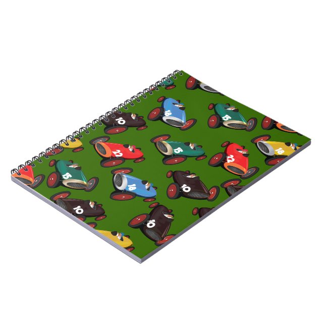 Cuaderno Coches de carreras antiguos (Lado Izquierdo)