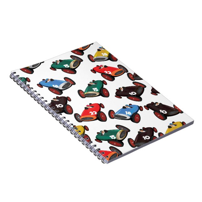 Cuaderno Coches de carreras antiguos (Lado Derecho)