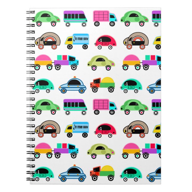 Cuaderno Coches divertidos (Frente)