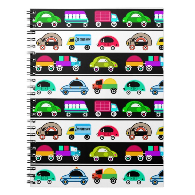 Cuaderno Coches divertidos (Frente)