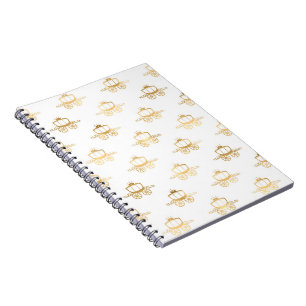 Cuaderno Coches Dorados Cenicienta Princesa Real Magia