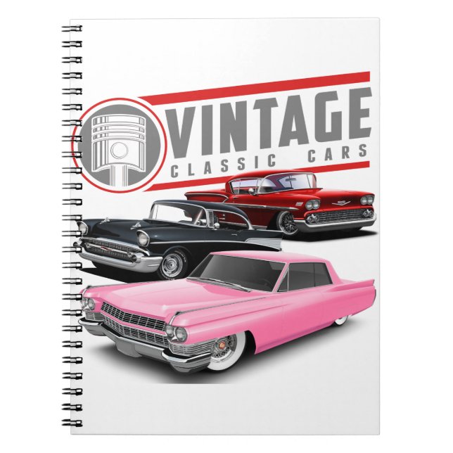 Cuaderno Coches Retro Classic (Frente)