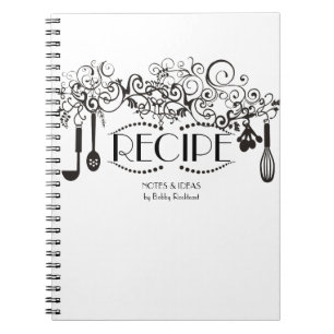 Cuaderno Cocina gastronómica elaborada por un chef elegante