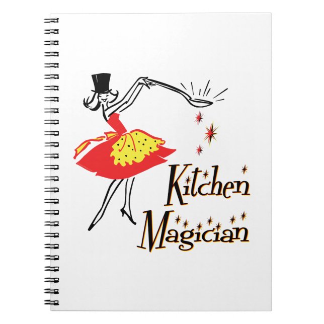 Cuaderno Cocina Magia Retro Cocina Arte (Frente)