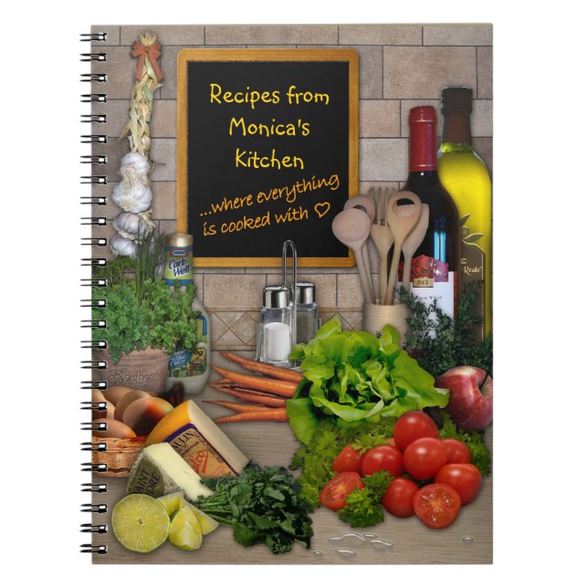 Cuaderno Cocina personalizable (Frente)