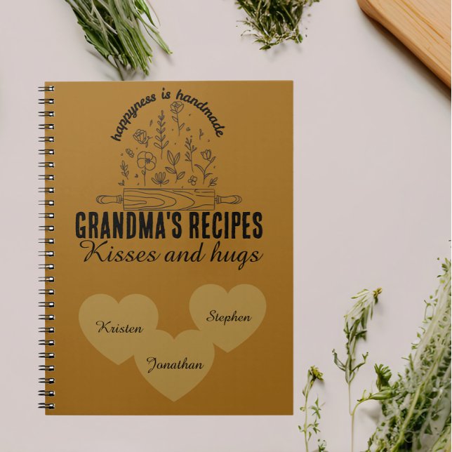 Cuaderno Cocina personalizada de la abuela receta del nombr (Subido por el creador)