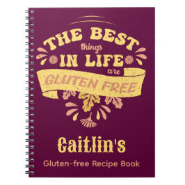 Cuaderno Cocina personalizada sin gluten Celiac Celíaca
