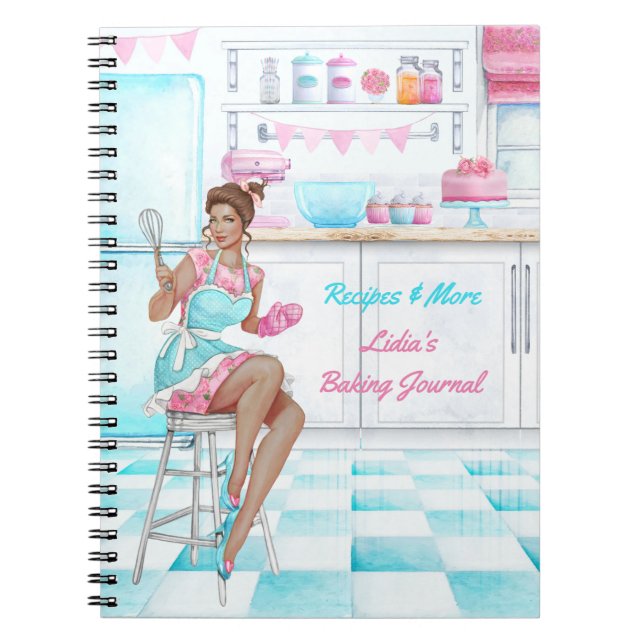 Cuaderno Cocina Retro de Cocina Cocina y Cocina (Frente)
