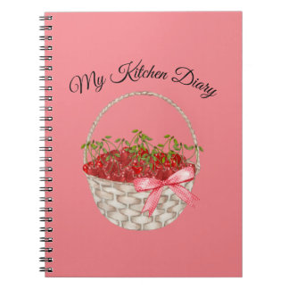 Cuaderno Cocina Rustica Cookbook Personalizada Pastel Cherr
