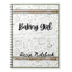 Cuaderno cocina temática chica Recipe bloc de notas