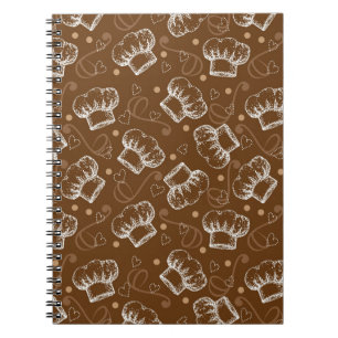 Cuaderno Cocinar el modelo con el gorra del cocinero
