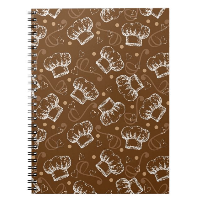 Cuaderno Cocinar el modelo con el gorra del cocinero (Frente)