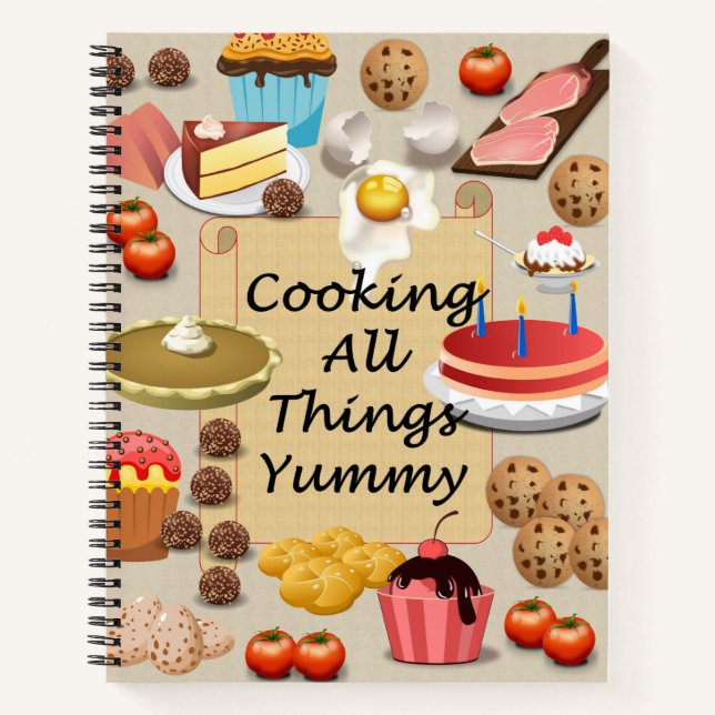 Cuaderno Cocinar todas las cosas Yumys Recipe Journal (Anverso)