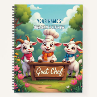 Cuaderno Cocinero Cabra Lindo Dibujo Animado Cocina