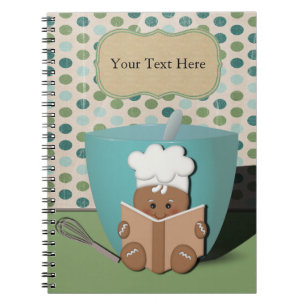 Cuaderno Cocinero del pan de jengibre, personalizable