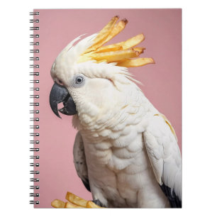Cuaderno Cockatoo divertido con Escudo de Fries franceses